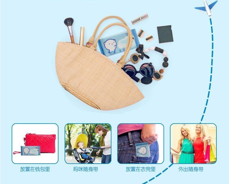 KHĂN ƯỚT MINI - SET 2 BỊCH 16 GÓI NHỎ 